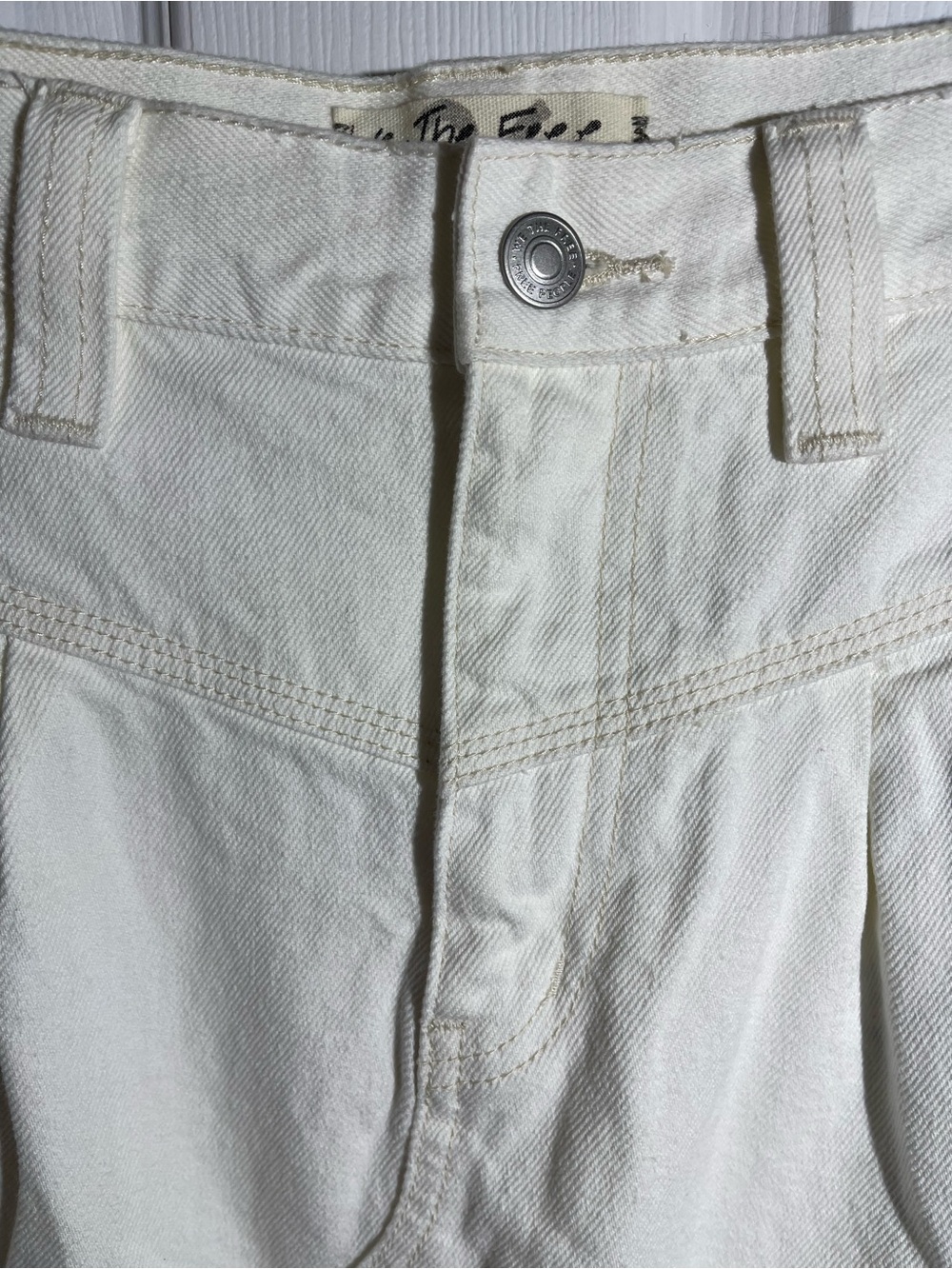 NWT Cream Denim Free People Skirt Sz 26 - Picture 9 of 12